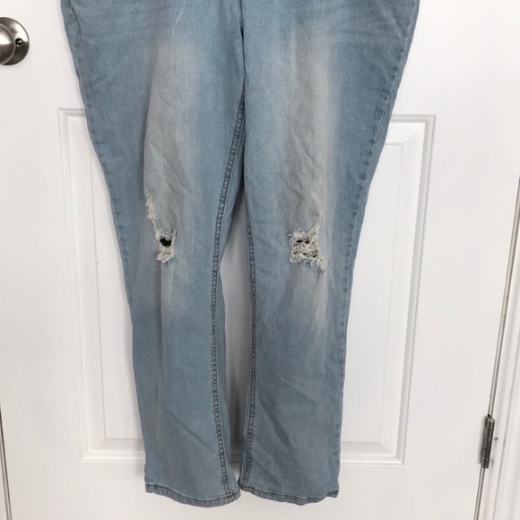 TARGET | MOSSIMO Bib Overalls Slim Fit Light Wash Denim XXL - Picture 5 of 7